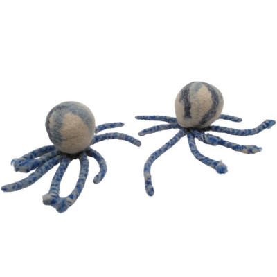 nachhaltiges-hundespielzeug-oktopus-blau Nachhaltiges Hundespielzeug Oktopus blau aus Bio-Wollfilz - 100% schadstofffrei